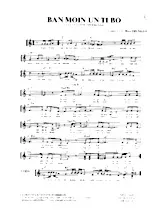 télécharger la partition d'accordéon Ban moin un ti bo (Un petit baiser Deux baisers) (Arrangement de Rico Truxillo) (Chant : La Compagnie Créole) (Biguine) au format PDF