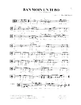 scarica la spartito per fisarmonica Ban moin un ti bo (Un petit baiser Deux baisers) (Arrangement de Rico Truxillo) (Chant : La Compagnie Créole) (Biguine) in formato PDF