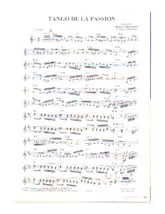 scarica la spartito per fisarmonica Tango de la passion in formato PDF