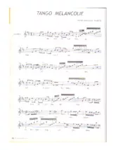 descargar la partitura para acordeón Tango mélancolie en formato PDF