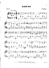 télécharger la partition d'accordéon Domino (Chant : André Claveau / Lucienne Delyle) (Valse) au format PDF