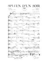 télécharger la partition d'accordéon Spleen d'un soir (Arrangement : Claude Lalouet) (Boléro) au format PDF