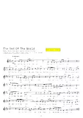 télécharger la partition d'accordéon The end of the world (Chant : Helen Shapiro) (Slow Rock) au format PDF