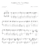 télécharger la partition d'accordéon Symphonie N°7 en La Majeur (Symphony n°7 in A major) (2 ième mouvement) (Poème sur la 7eme) (Arrangement Piano : Ernst Pauer) au format PDF
