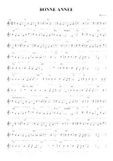 descargar la partitura para acordeón Bonne année (Chant : Bourvil) (Valse) (Relevé) en formato PDF