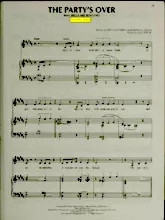 scarica la spartito per fisarmonica The party's over (Du Film : Bells are ringing) (Chant : Anita O'Day) (Slow Fox-Trot) in formato PDF