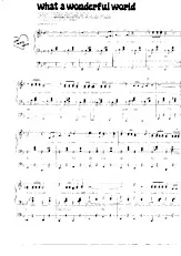 descargar la partitura para acordeón What a wonderful world (Enregistré par Louis Armstrong) (Slow Rock) en formato PDF