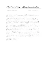 scarica la spartito per fisarmonica Bel et bon anniversaire (Marche) in formato PDF