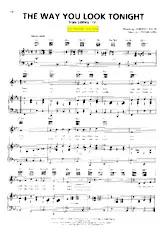 télécharger la partition d'accordéon The way you look tonight (Du Film : Swing time) (Chant : Ella Fitzgerald) (Slow Blues) au format PDF
