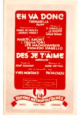 download the accordion score Eh Vas donc (Tremarella) (Chant : Marcel Amont) (Surf) (Partie : Contrebasse) in PDF format