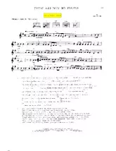 scarica la spartito per fisarmonica These are not my people (Chant : Johnny Rivers) (Boléro) in formato PDF