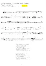 télécharger la partition d'accordéon Thirty days (to come back home) (Swing Rock & Roll) au format PDF