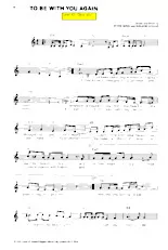 scarica la spartito per fisarmonica To be with you again (Interprètes : Level 42) (Disco Soul) in formato PDF