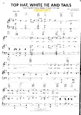 télécharger la partition d'accordéon Top hat White tie and tails (Du Film : Top Hat) (Chant : Mel Tormé) (Fox Trot) au format PDF