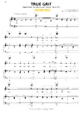 télécharger la partition d'accordéon True grit theme (Chant : Glen Campbell) (Boléro) au format PDF