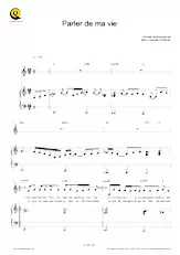 descargar la partitura para acordeón Parler de ma vie en formato PDF