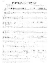 download the accordion score Peppermint Twist (Chant : Les Chaussettes Noires) in PDF format