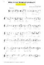 télécharger la partition d'accordéon Weak in the presence of beauty (Chant : Alison Moyet) (Disco Rock) au format PDF