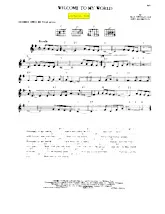 télécharger la partition d'accordéon Welcome to my world (Chant : Jim Reeves) (Slow) au format PDF
