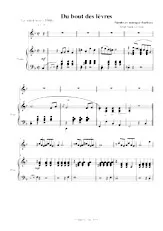télécharger la partition d'accordéon Du bout des lèvres (Le soleil noir) (Arrangement : Yann le Gac) (Piano Chant) au format PDF