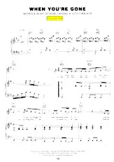 télécharger la partition d'accordéon When you're gone (Chant : Avril Lavigne) (Slow) au format PDF