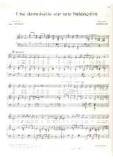 scarica la spartito per fisarmonica Une demoiselle sur une balançoire (Chant : Yves Montand) in formato PDF