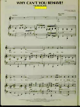 télécharger la partition d'accordéon Why can't you behave (Du Film : Kiss me Kate) (Chant : Ella Fitzgerald) (Slow Fox-Trot) au format PDF