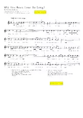 télécharger la partition d'accordéon Why you been gone so long (Quickstep Linedance) au format PDF