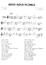 descargar la partitura para acordeón Nous nous plûmes (Chant : Marie-Paule Belle) (Valse) en formato PDF