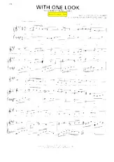 descargar la partitura para acordeón With one look en formato PDF