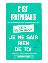 télécharger la partition d'accordéon Je ne sais rien de toi (Orchestration Complète) (Slow) au format PDF