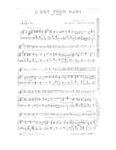 télécharger la partition d'accordéon C'est pour Mary (One Step) au format PDF