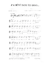 descargar la partitura para acordeón J'ai rêvé dans tes bras (Tango) en formato PDF