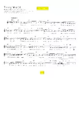 télécharger la partition d'accordéon Young world (Chant : Ricky Nelson) (Boléro) au format PDF