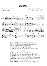 télécharger la partition d'accordéon Ja Da (Chant : Hugues Aufray) (Folk) au format PDF