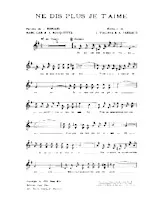 descargar la partitura para acordeón Ne dis plus je t'aime (Tango) en formato PDF