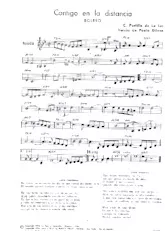 scarica la spartito per fisarmonica Contigo en la distancia (Arrangement : Paulo Gilvan) (Boléro) in formato PDF