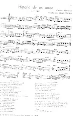 scarica la spartito per fisarmonica Historia de un amor (Arrangement : Edson Borges) (Boléro) in formato PDF