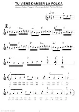 descargar la partitura para acordeón Tu viens danser la polka en formato PDF