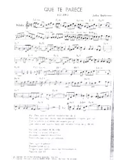 descargar la partitura para acordeón Que te parece (Boléro) en formato PDF