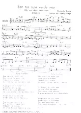 download the accordion score Son tus ojos verde mar (São teus olhos verde mar) (Arrangement : Juracy Rago) (Boléro) in PDF format