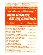 download the accordion score Mon homme est un guignol (Chant : Colette Renard) (Orchestration Complète) (Fox) in PDF format