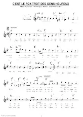 download the accordion score C'est le fox trot des gens heureux in PDF format