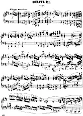 télécharger la partition d'accordéon Sonate n°3 / in C minor (op 58) (Piano) au format PDF