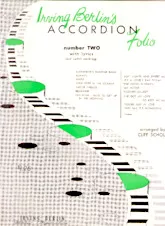 descargar la partitura para acordeón Irving Berlin's Accordion Folio number two with lyrics and switch markings (Arrangement : Cliff Scholl) (Accordéon) (15 Titres) en formato PDF