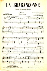 scarica la spartito per fisarmonica La Brabançonne (Chant National Belge) (Arrangement : Emile Van Herck) (Marche) in formato PDF