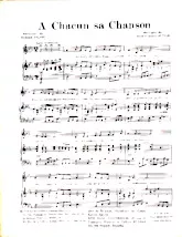 télécharger la partition d'accordéon A chacun sa chanson (Slow) au format PDF