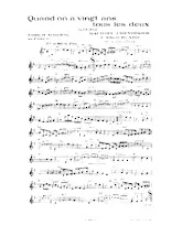 télécharger la partition d'accordéon Quand on a vingt ans tous les deux (Arrangement de Fay Beryl) (Slow Fox) au format PDF