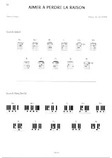 descargar la partitura para acordeón Aimer à perdre la raison en formato PDF