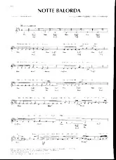 descargar la partitura para acordeón Notte Balorda (Disco Rock) en formato PDF